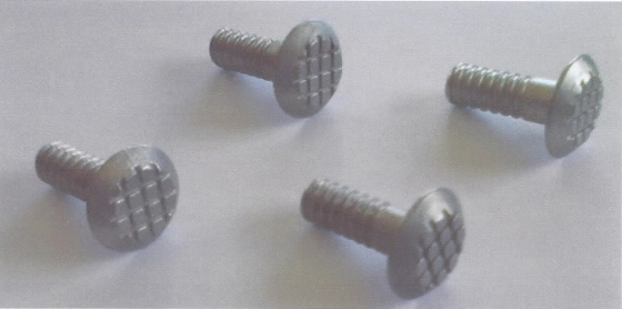 Brass and stainless steel tactile paving studs